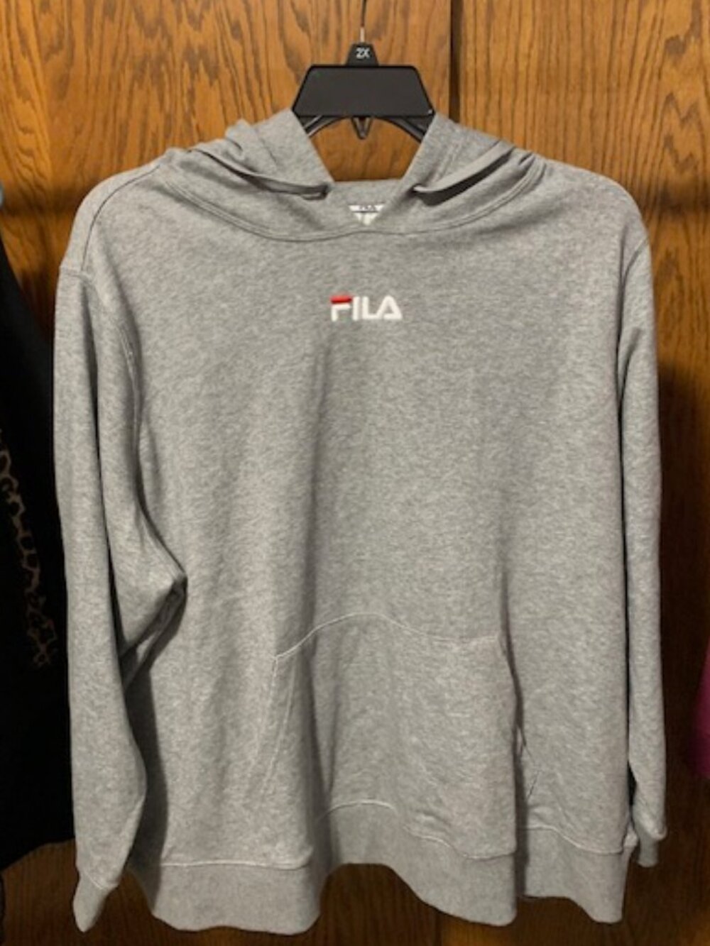 Like New Gray Fila hoodie